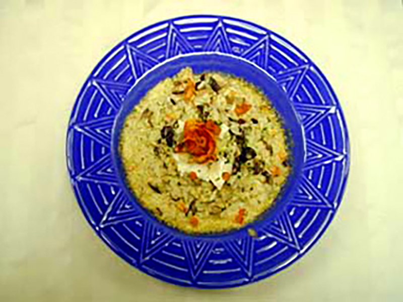 Wild Mush Risotto Dish