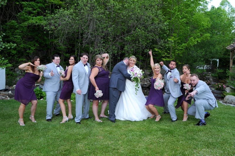 Portrait of Wedding Party at Crystal Peak